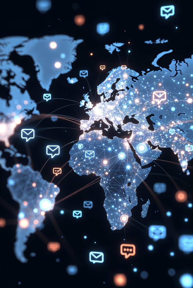 Global messaging network connecting businesses worldwide